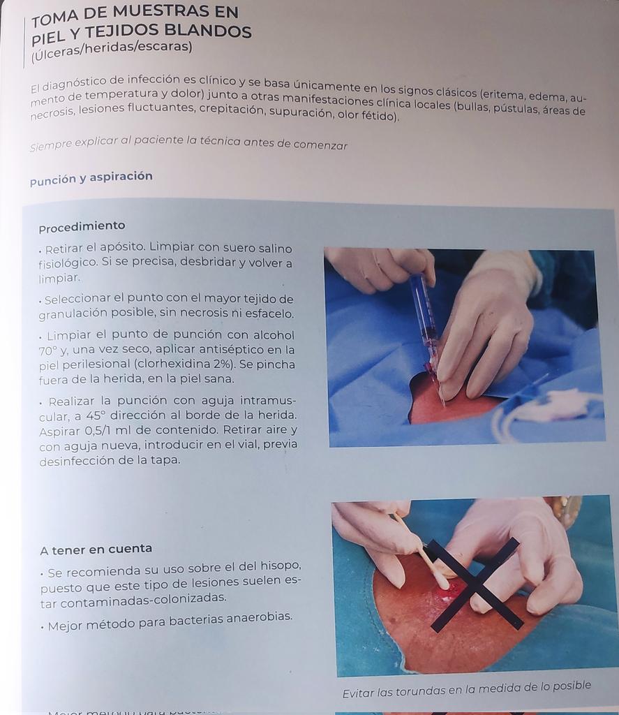 Así se cursan muestras