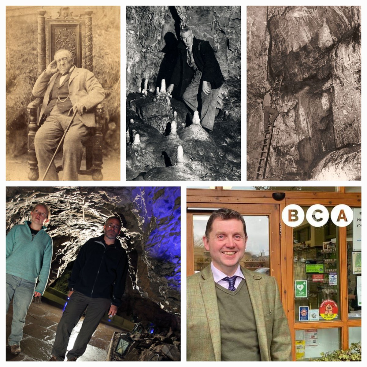 Poolescavern's tweet photo. #2023 marked the start of @BCA1967 first CEO, Dave Green. Withnl this we have taken a look back at our previous Cavern custodians from Frank Redfern to recently retired Alan Walker. For a closer look into their marks on #poolescavern head to our Facebook page. #cave #History https://t.co/OqOlTe4ham