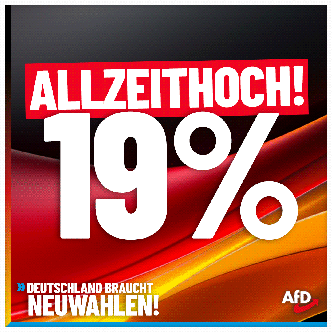 Alle 3 Tage muss die #Bild einen neuen '#AfD-Umfrageschock' verkünden. Das ist kein Schock, das nennt sich #Demokratie. Und es zeigt, dass die Menschen endgültig genug von Bevormundung, Kostensteigerungen und #Asylchaos haben. #Deutschland braucht #Neuwahlen!