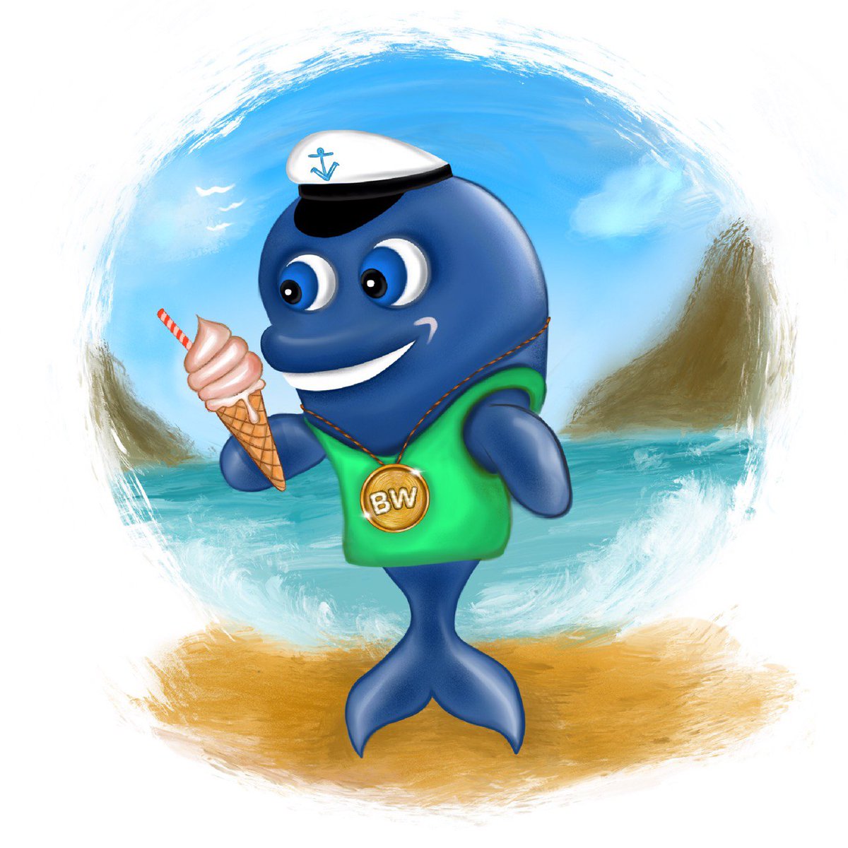 draikusstack's tweet image. Friends! I have finished working on my fan art for the project @Bitcoin_Whales_ , my summer-style whale sends greetings to everyone and wishes a warm and tidy holiday this summer!I love everyone
#WET #WAMI