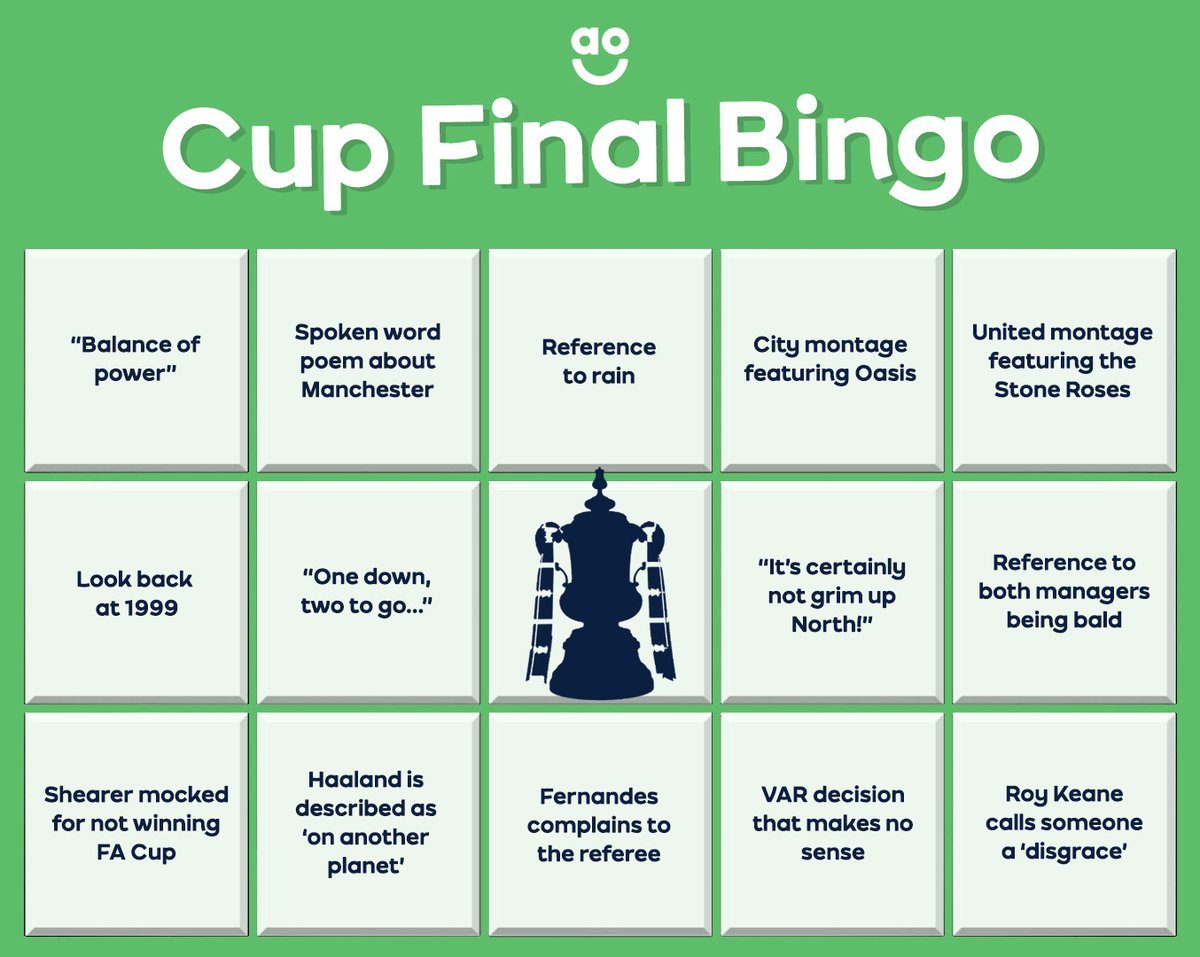 It’s time to play #FACupFinal bingo