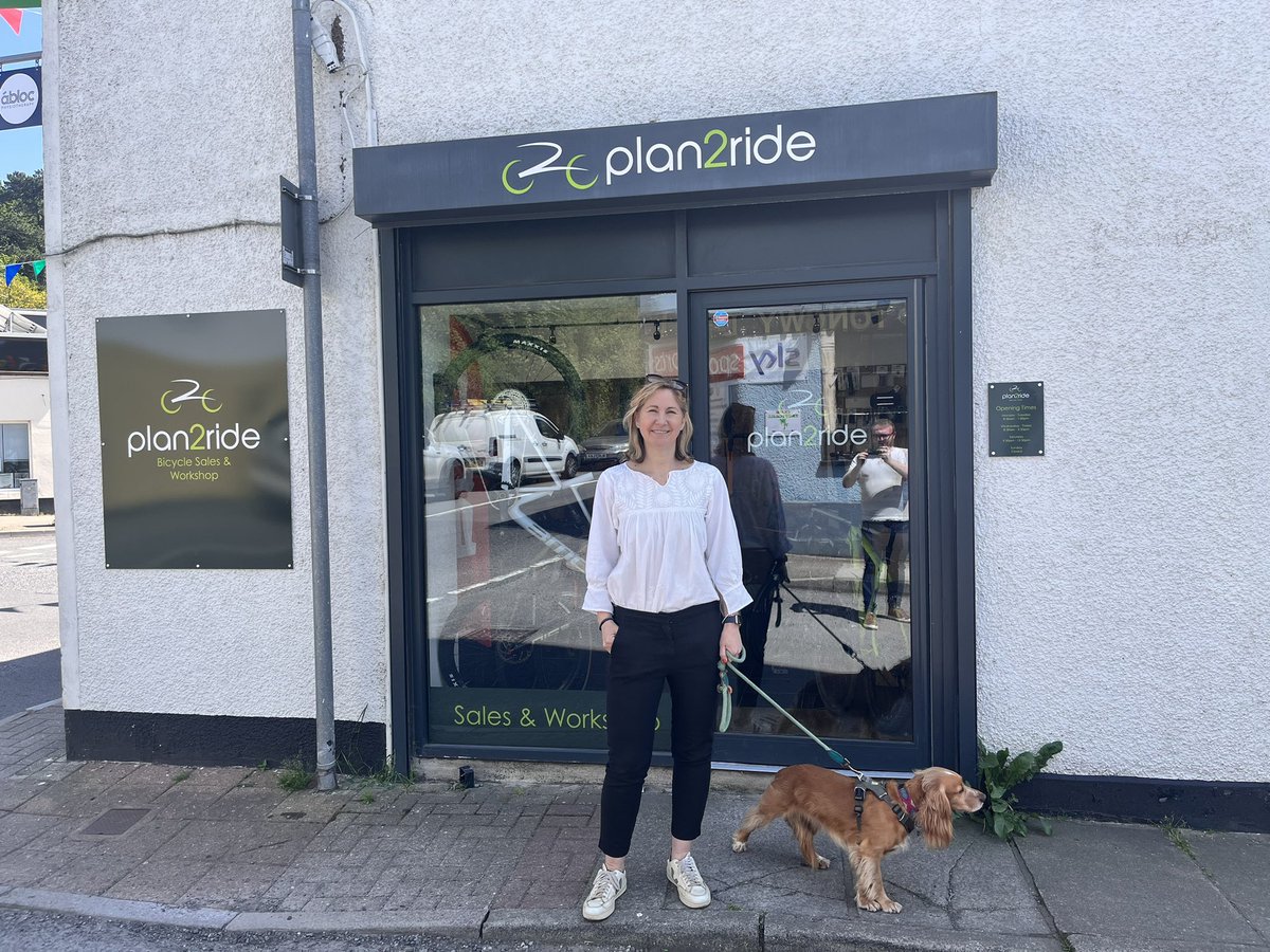 AnnaMcMorrin's tweet photo. To celebrate #WorldBicycleDay today I paid a visit to @plan2ridebikes in Tongwynlais, who have recently expanded their business to sell a range of bikes. 🚴

I also got to enjoy some delicious coffee and cake from their café! 🍰☕️ https://t.co/BqujH6y5Gn