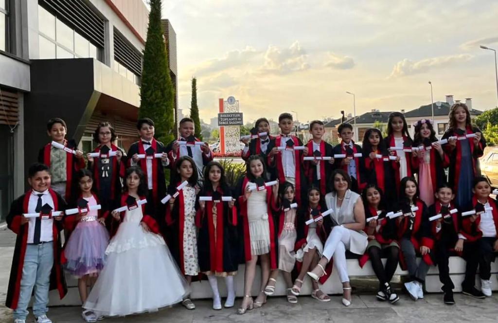 HacParal's tweet photo. Okulumuz 4-D Sınıfı öğrenci ve velileri mezuniyet töreninde bir araya geldiler. Öğrencileri ve velilerimizi tebrik ediyor; bundan sonraki yaşamlarında başarılar diliyoruz. 
Özverili çalışmalarından dolayı sınıf öğretmenimiz Elmas  DEMİR'e şükranlarımızı sunuyoruz. https://t.co/6ceDZZkqci