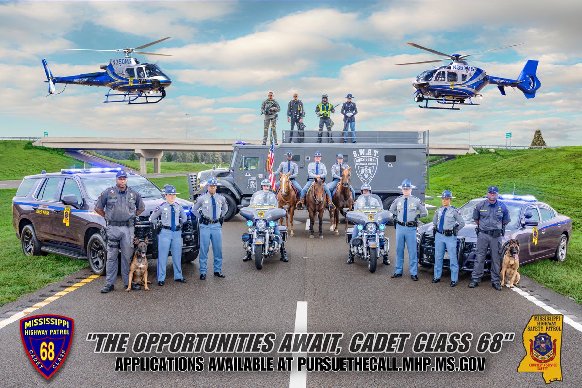 MS Highway Patrol on Twitter "MHP is now accepting applications for Cadet Class 68, set to be