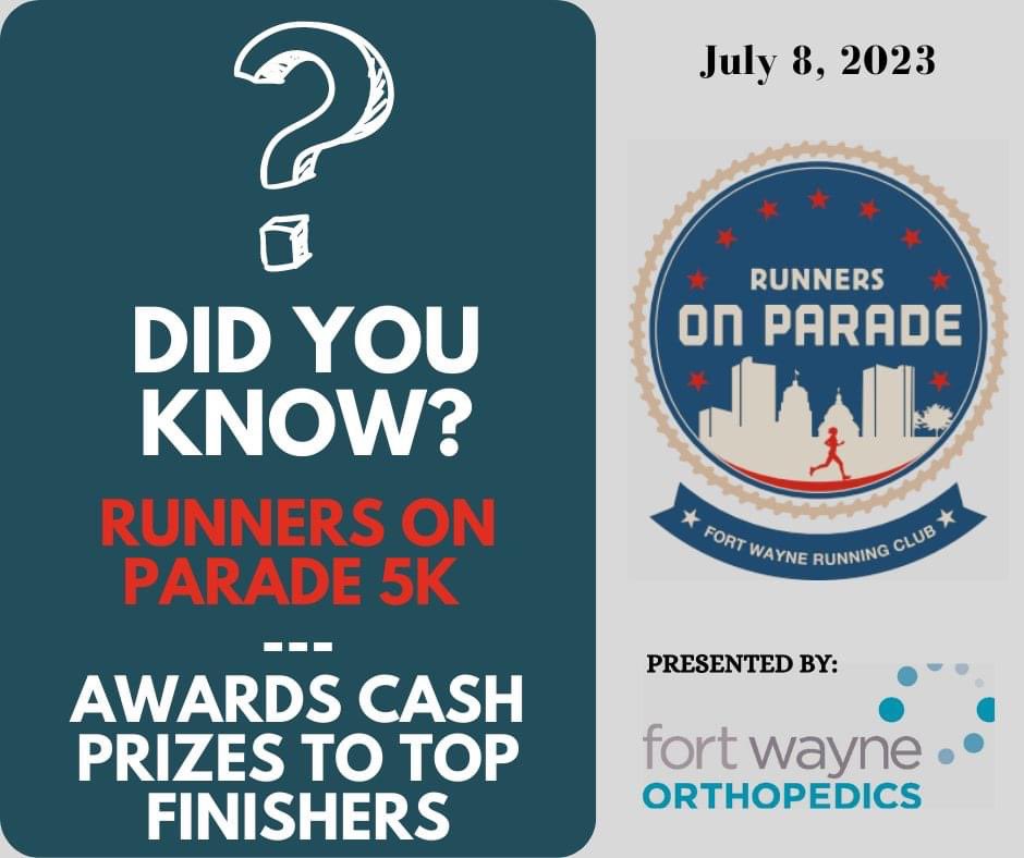 FWRunningClub's tweet image. Reserve your spot now: runsignup.com/Race/IN/FortWa…