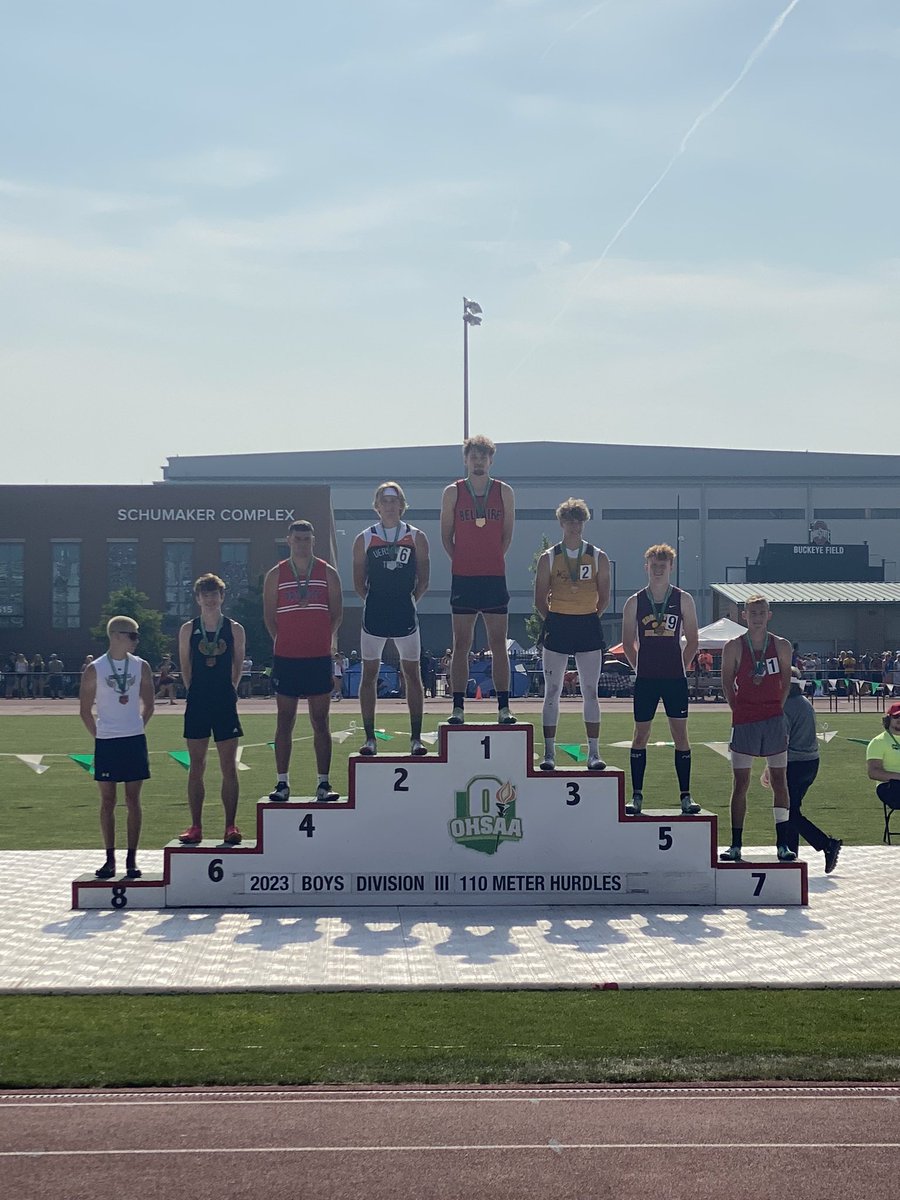 wearethebigreds's tweet photo. Mayson Sochor is a STATE CHAMPION!!! He wins the Division III 110m high hurdles with a time 14.80. https://t.co/mZkM8riLjN
