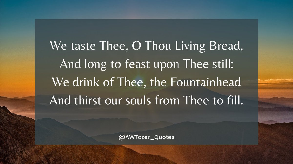 #PursuitOfGod #AWTozer