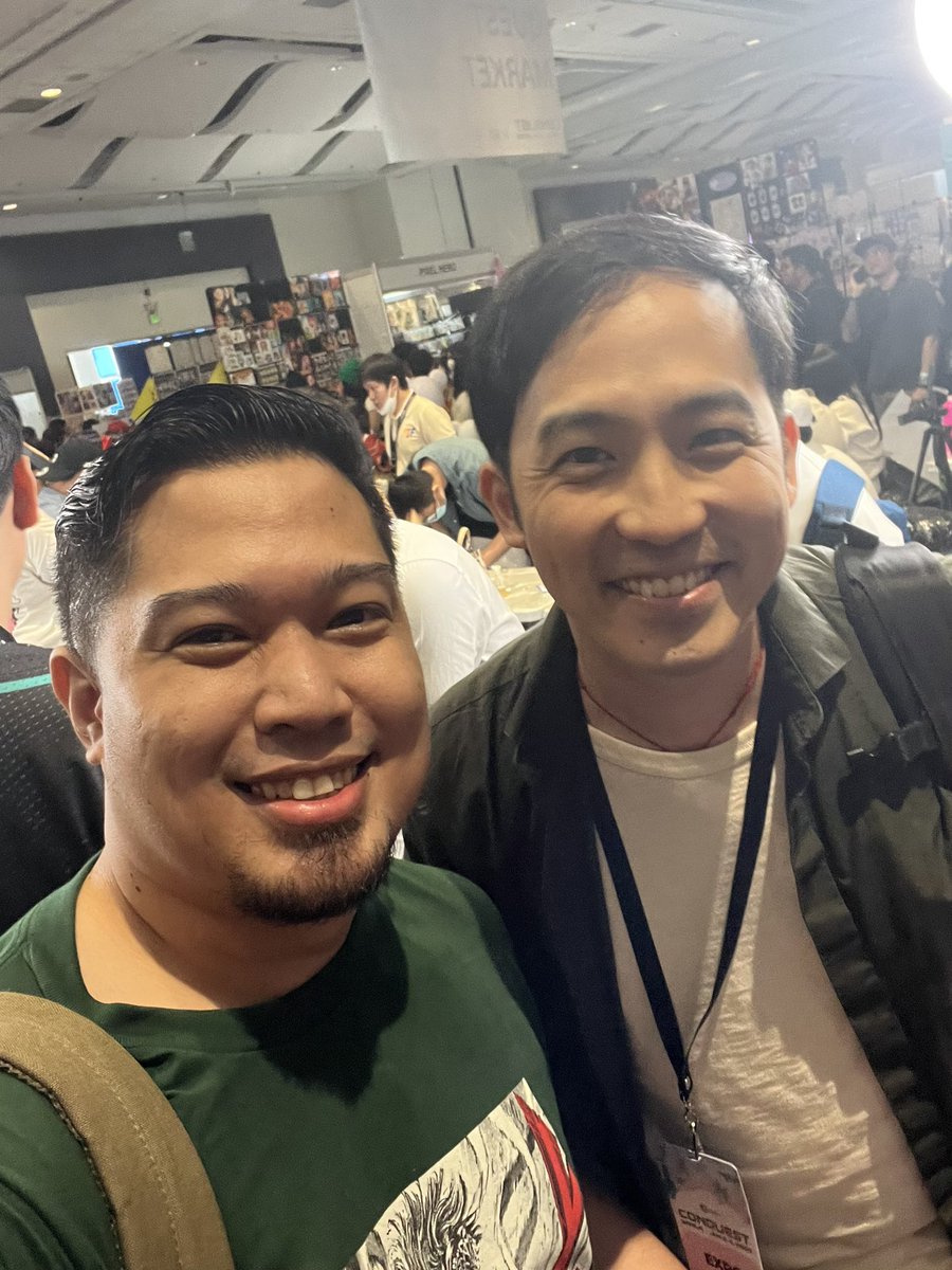 knightof_fun's tweet photo. It was fun meeting @jfwong at Conquest 2023 today! Wasn’t able to play MTG commander with this great fellow but it was still unbelievable having him around! #mtg #MagicTheGathering #thecommandzone https://t.co/XvZvazSkkH