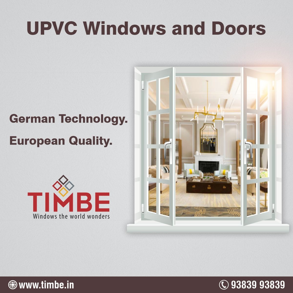 TimbeUpvc's tweet image. 💥The German-engineered design of Timbe uPVC windows effectively minimizes noise transmission from the outside, creating a peaceful and quiet living space.
👉For More Details 📞  93839 93839 
🌍 Website timbe.in
#upvc #upvcwindow #upvcwindowcolors #upvcframe