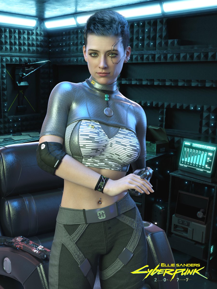 Ellie Sanders, bounty hunter.
#3dartwork #characterart #Fanart
@CyberpunkGame