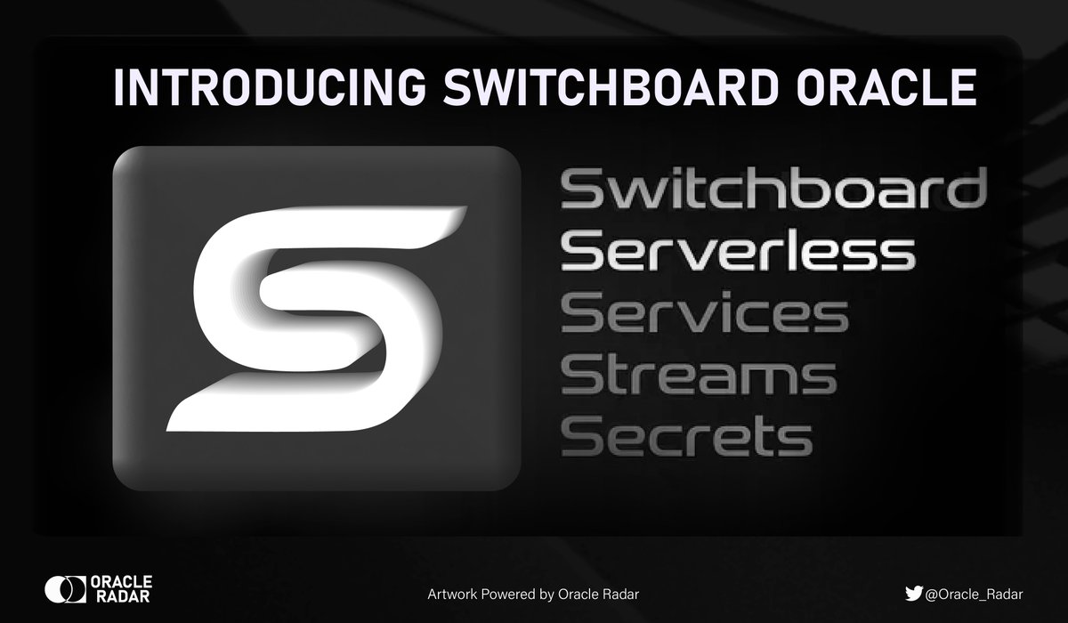 Oracle_Radar's tweet image. 📢Introducing @switchboardxyzwhich - the multi-chain, permissionless #Oracle.

With #datafeeds, functions, and #randomness, it&apos;s a suite of computing services.

Ready to dive in? Look at the threads below for more details!⬇️

#Oracale_Radar