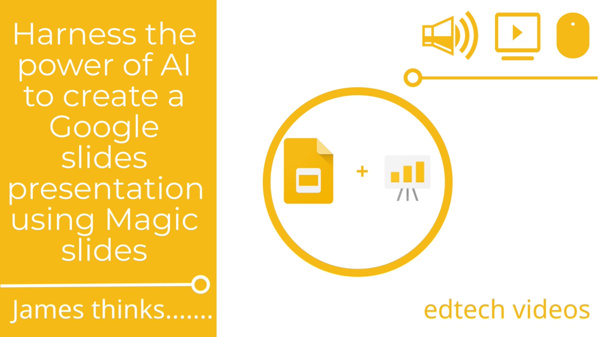 New #edtech video, save time when it comes to creating your presentations with this #AI powered #Magicslides add-in that quickly creates a #Googleslides presentation #edutwitter 
youtu.be/xSdas2xP_ms