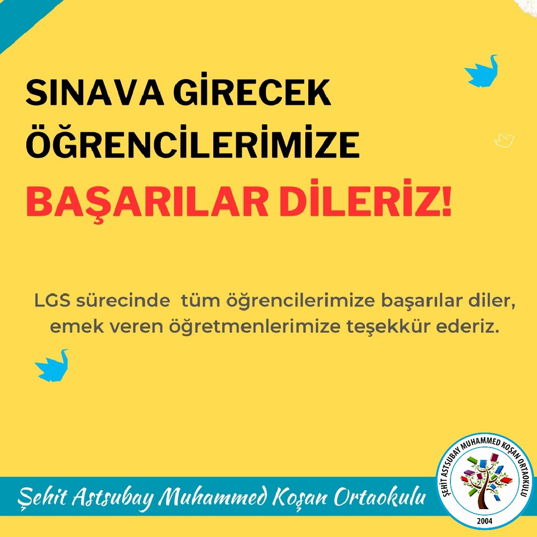 LGS'ye girecek tüm öğrencilerimize başarılar diliyoruz 😊
<a href="/bingolmem/">Bingöl MEM</a>
