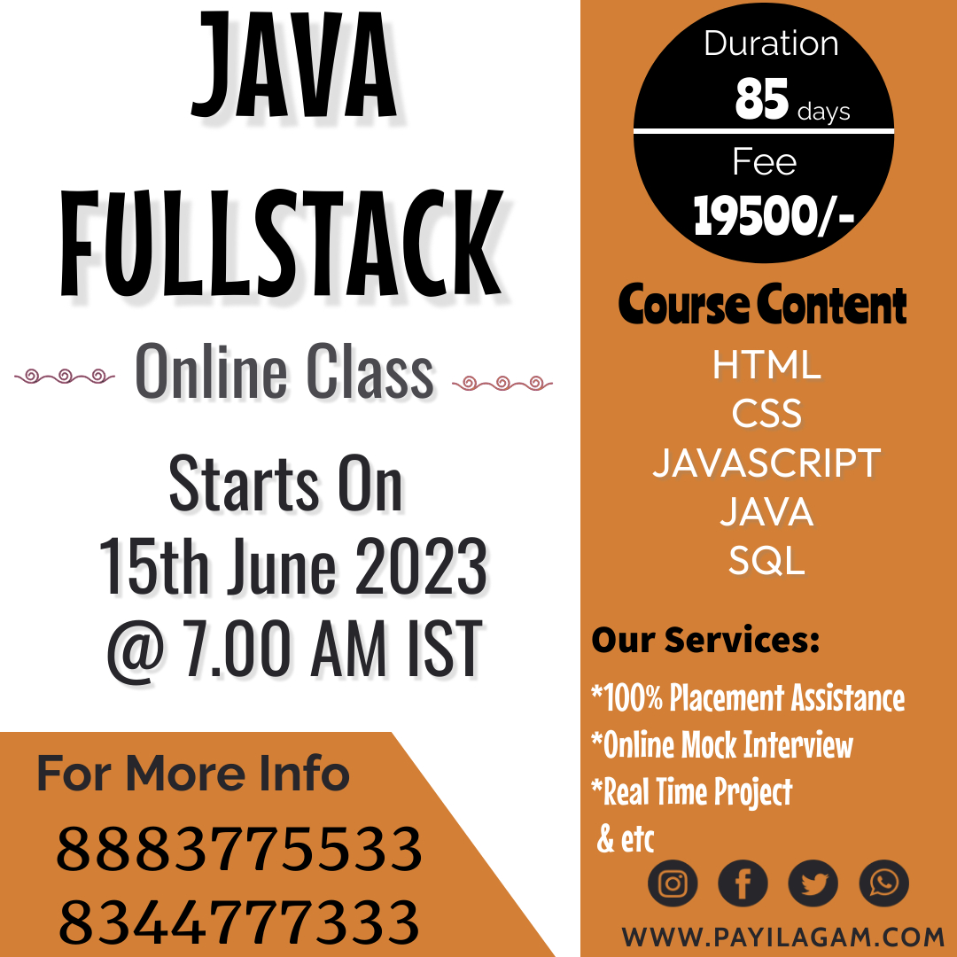 payilagam's tweet image. #payilagamvelachery #payilagamvelachery #Javatraininginstitute #java #payilagamsoftwaretraining #payilagamtraining #javacourse #java #javatraining #javadevelopment #java #payilagamvelachery #Javatraininginstituteinchennai