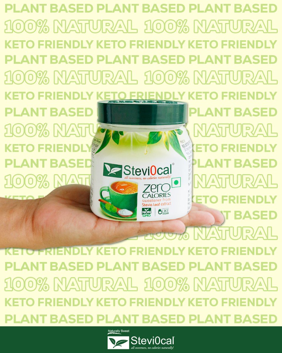 Stevia by Stevi0cal is 100% Natural, Plant Based and Keto Friendly😃
Take the next step towards a healthy lifestyle and replace the sugar with Stevi0cal!🌼

#sugarsubstitute #plantbased #naturalsweetener #ketofriendly #stevia