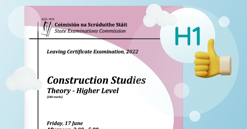 Studyclix's tweet photo. The Leaving Cert Construction Studies exam is very doable is you have a concise and practical approach!

In this blog, we got a top Construction Studies teacher to give his advice 📝