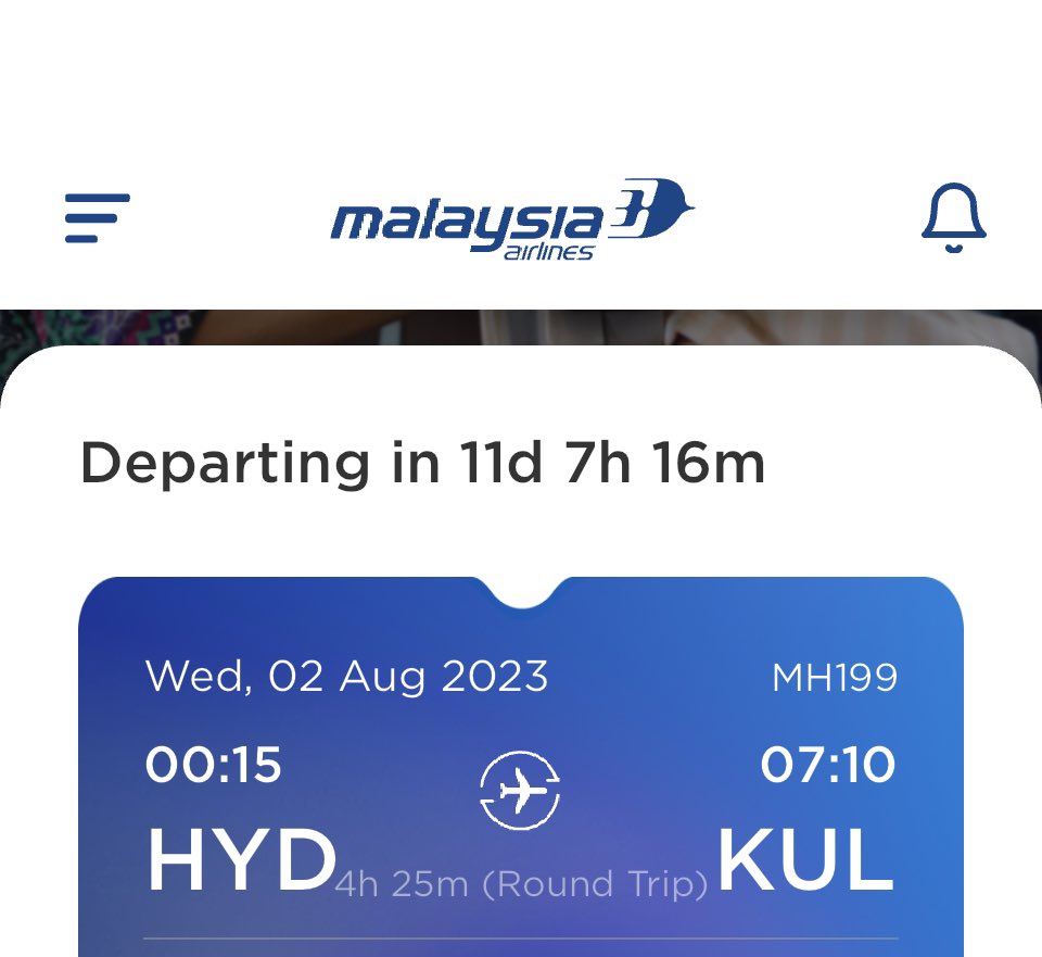 rajuaviyil's tweet image. Really @MAS 11 days until 2nd August 😂