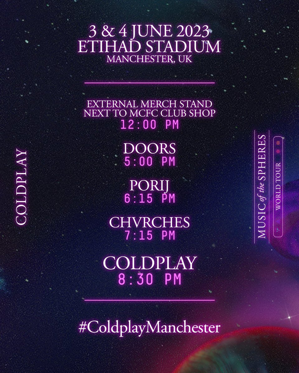 #ColdplayManchester