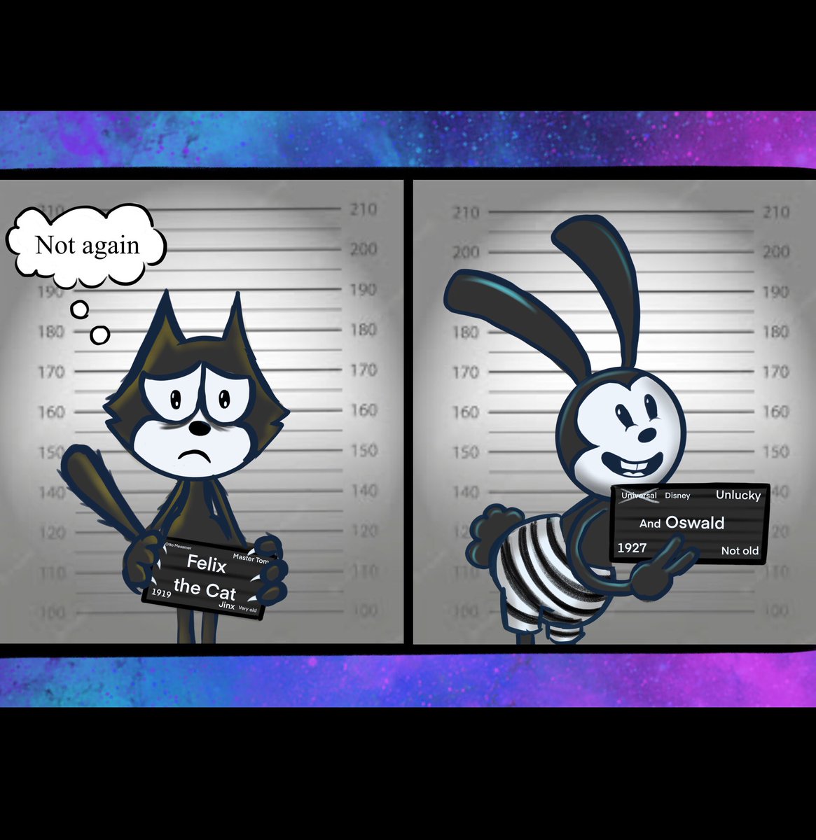 I’m never drawing at 3 am and posting it in the same night 🥲💔
#felixthecat #felixthecatcartoon #oswaldtheluckyrabbit #oswald #TheBarbiemovie #crossover