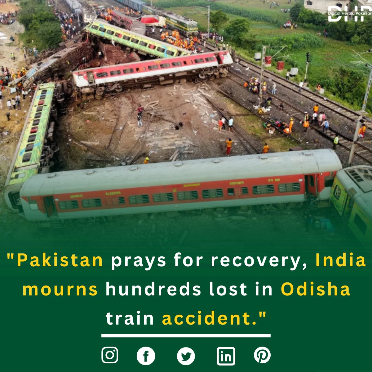 A three-train collision in Odisha, India, results in nearly 300 deaths and over 900 injuries, marking India's deadliest rail accident in over 20 years. Pakistan expresses condolences to the affected families while India observes a day of state mourning.
#indiamourns #Odisha