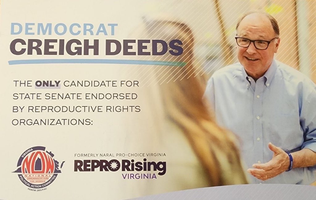 Yesterday, <a href="/CreighDeeds/">Creigh Deeds</a> sent residents a mailer that claimed he’s “the only candidate for State Senate endorsed by reproductive rights organizations”. That’s just not true.