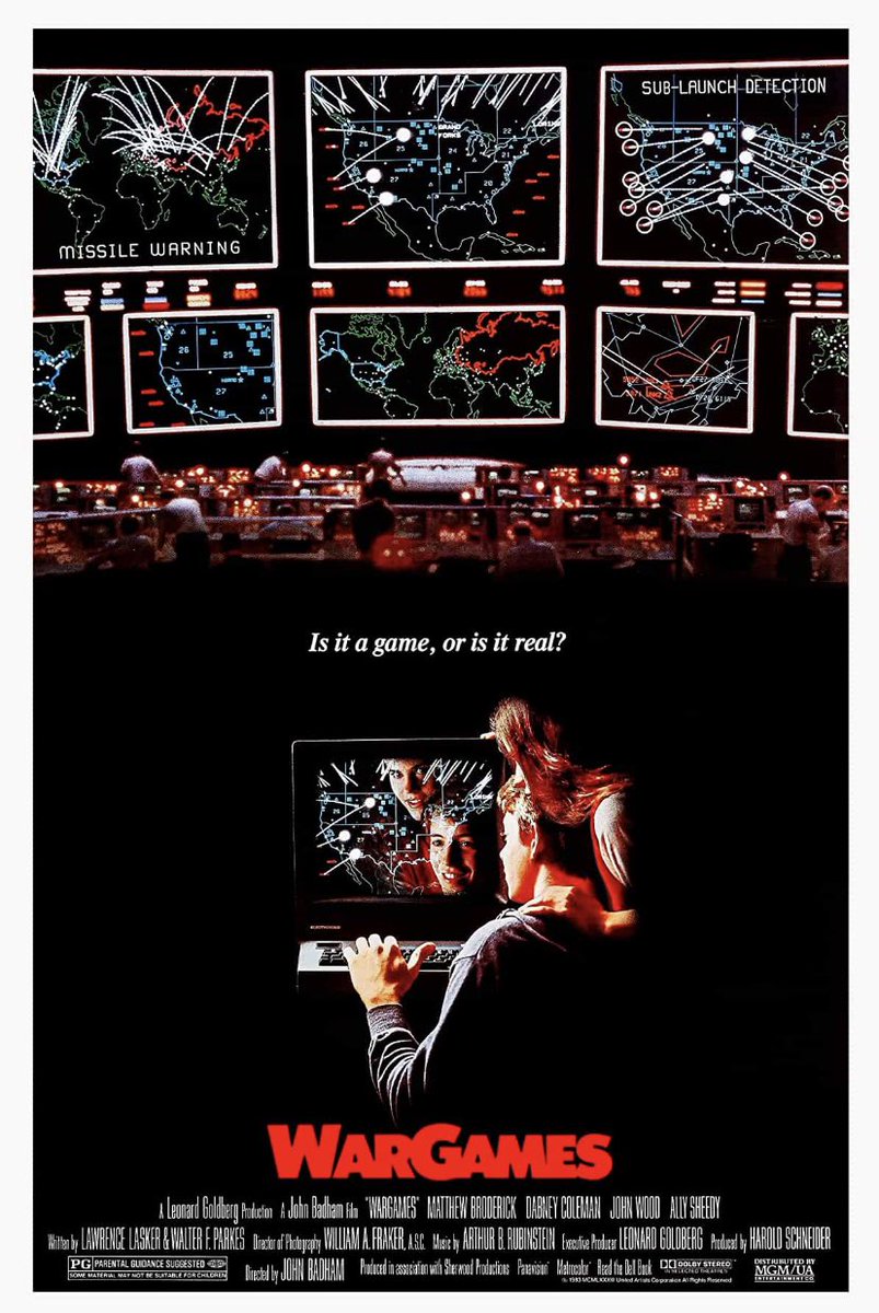 40 years ago today, WarGames (1983) was released in theaters. #80s #80smovie #shallweplayagame