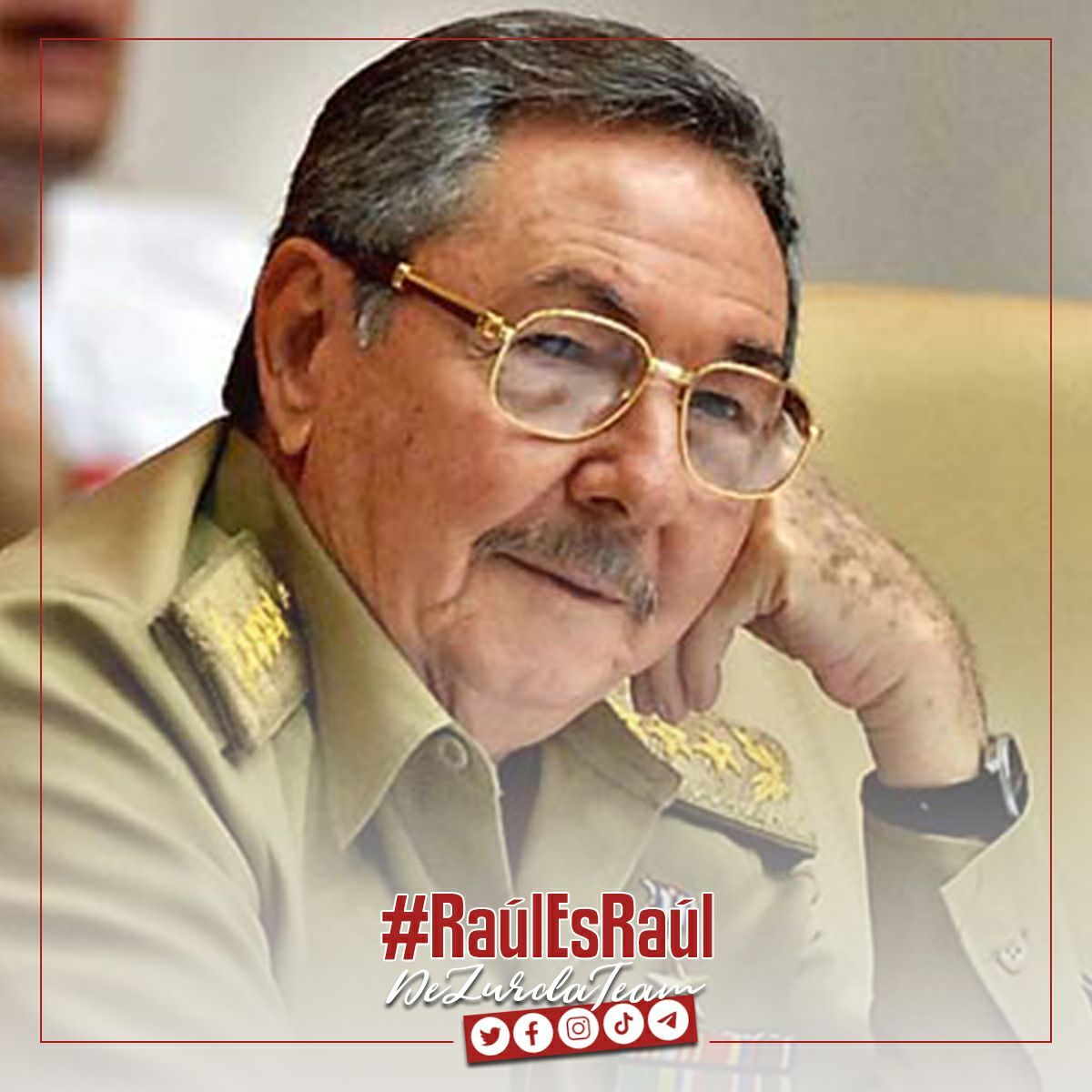 Nuestro General de Ejército, el querido y eterno joven Raúl cumple hoy 92 años. 🥳

#DinamiCuba te invita a dejarle un 💬 de confianza de que no será el último mambí, porque hay millones de brazos con sus machetes aquí....

#RaúlEsRaúl
#DeZurdaTeam