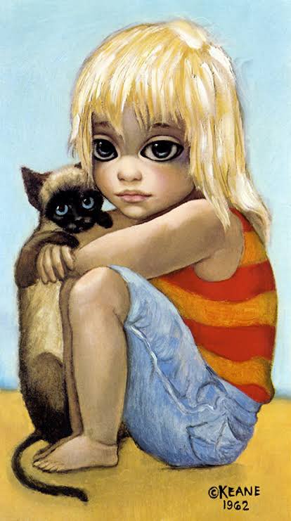 gigi hadid for the miu miu ‘arcadie’ bag campaign, photographed by steven meisel — inspired by the works of the late artist margaret keane.

[“the wildcat,” 1964 - “little ones,” 1962]