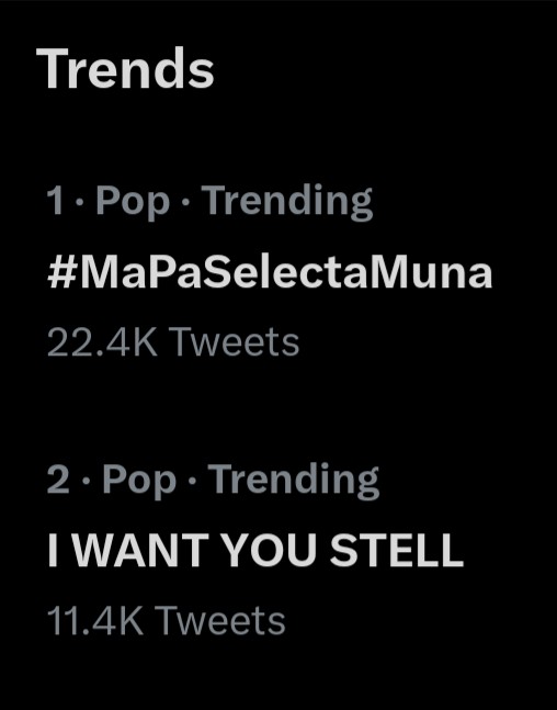 Top trending tags!

A'tin lang sakalam!

I WANT YOU STELL
@SB19Official #SB19
#MaPaSelectaMuna