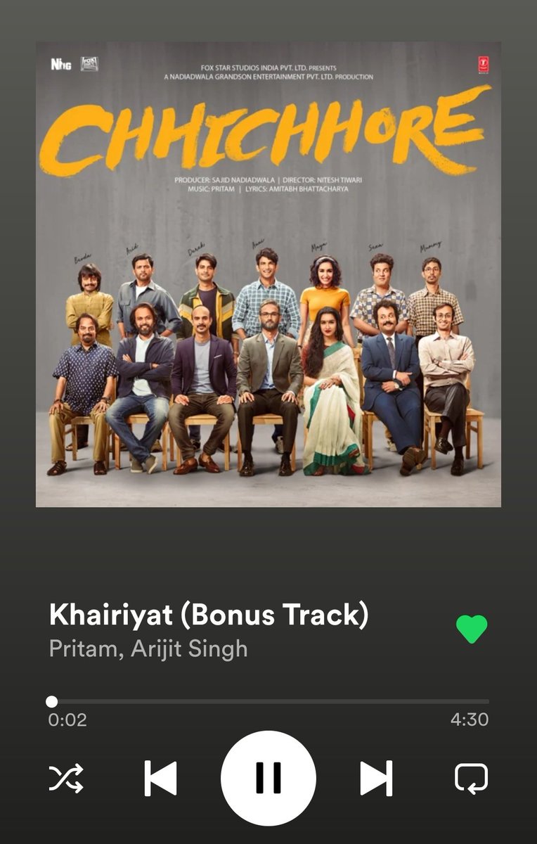 this😭🤍✨

#Khairiyat #Chhichhore