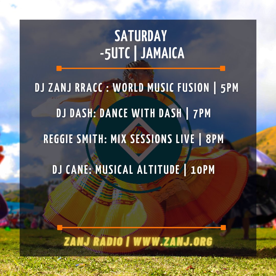 Coming up today on <a href="/ZANJRADIO/">ZANJ RADIO</a> zanj.org -5UTC Jamaica local time

#World #Music #Jamaica #Radio #Online