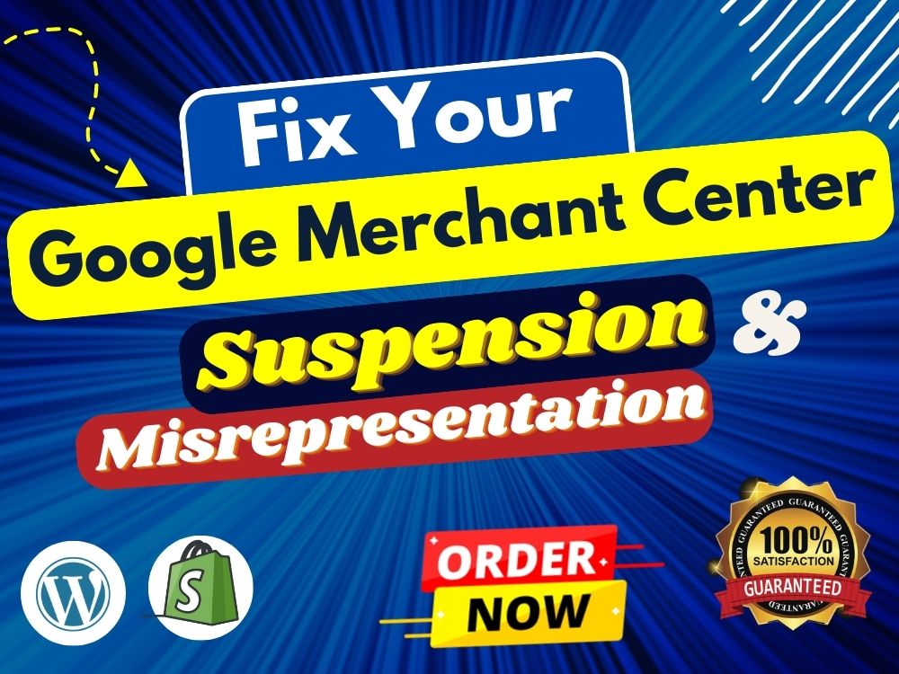 You will get Google Shopping Ads Setup and Google Merchant Center Error Fixing
                  👍👍   Order Now 👍👍
#googlemerchantcenter #googleads #googleshoppingads #googleadsword #fixmerchantcenter
#fixgoogle_suspensions
#merchant_error
#setupgoooglemerchant