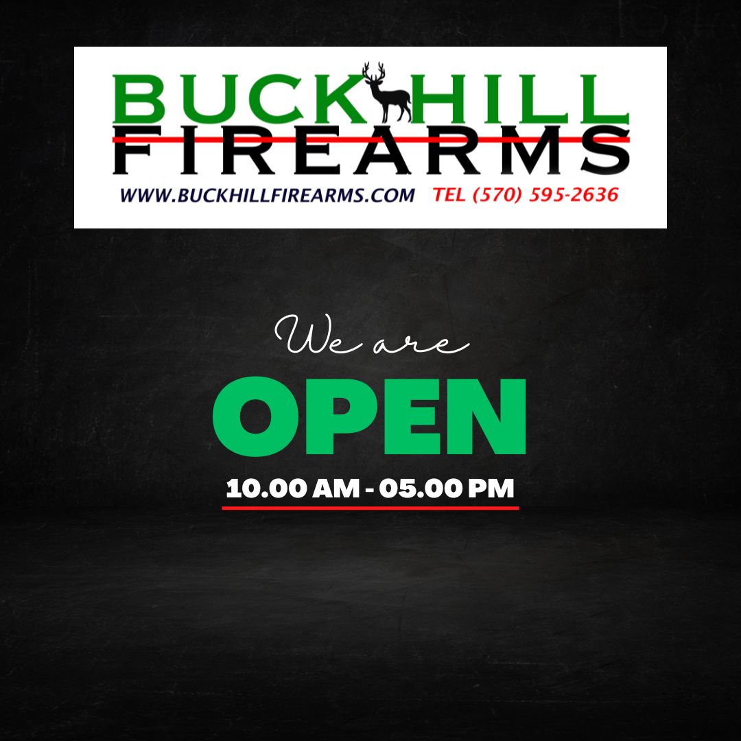 Buck Hill Firearms - Home of the $10 Transfer - 115 Route 390, Cresco, PA 18326 | Mon-Sat 10 am - 5 pm | (570) 595-2636

#firearms #guns #pewpew #poconomtns #poconos #buckhillfiirearms