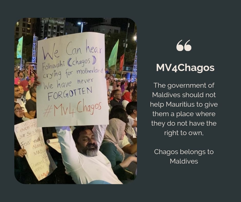#Mauritius does not ve sovereignty over Chagos islands.So there is no way that any border of Maldives will conflict with the border of Mauritius
 <a href="/ITLOS_TIDM/">International Tribunal for the Law of the Sea</a>
<a href="/caron_rohsler/">Caron Rohsler</a>
<a href="/PMOIndia/">PMO India</a> 
<a href="/KumarJugnauth/">Pravind Kumar Jugnauth</a> 
<a href="/BBCBreaking/">BBC Breaking News</a> 
@MauritiusPM 
<a href="/abdulla_shahid/">Abdulla Shahid</a> 
<a href="/ibriffath/">I Riffath</a>
<a href="/MV4Chagos/">Maldivians For Chagos (Foalhavahi)</a>