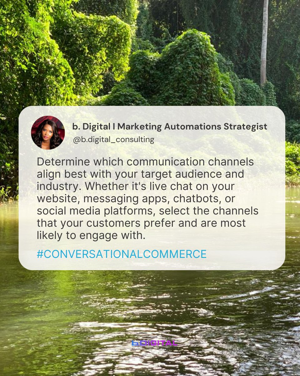 bridgette_boss's tweet photo. Engage, Convert, Succeed: Unleash the Power of Conversational Commerce! 💬💼  

#bdigitalconsulting #ConversationalCommerce #EngageConvertSucceed #CustomerConversations #SalesStrategy https://t.co/xnDecSmMP6