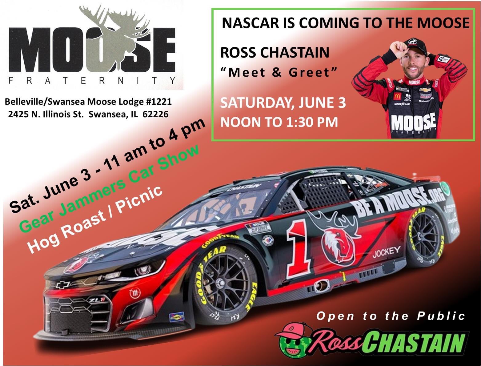 NASCAR Show Cars on Twitter "See the 1 Moose Fraternity Showcar and