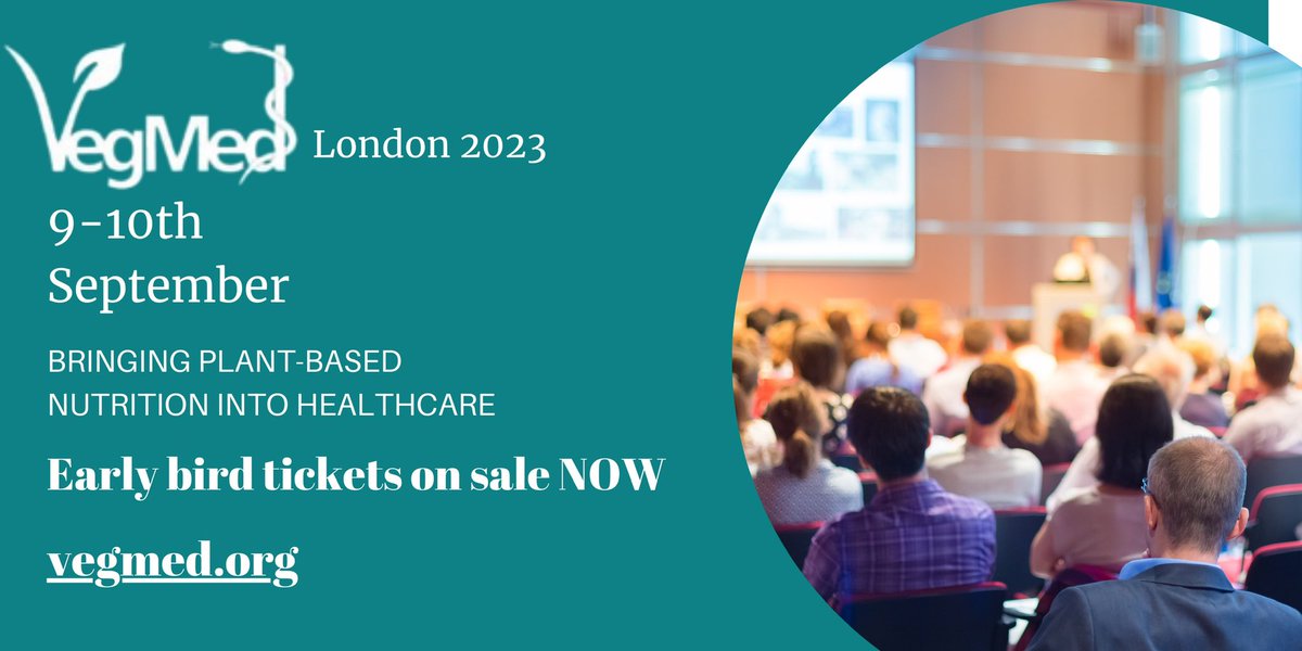 The clock is ticking on early bird tickets. We have a world class line up of speakers covering research, science and clinical practice. Buy your ticket today! 

vegmed.org