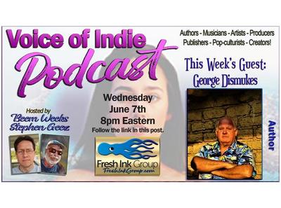 George Dismukes @dismukes_george VOICE OF INDIE #Podcast @FreshInkGroup hosts @StephenGeez @BeemWeeks June 7, 2023, 8PM EST blogtalkradio.com/voiceofindie1/… #IARTG #ASMSG #book #bookboost #magazine #novel #author #booktwt #jaguar #indieauthor #supportindieauthors #bookworm a @VoiceOfIndie