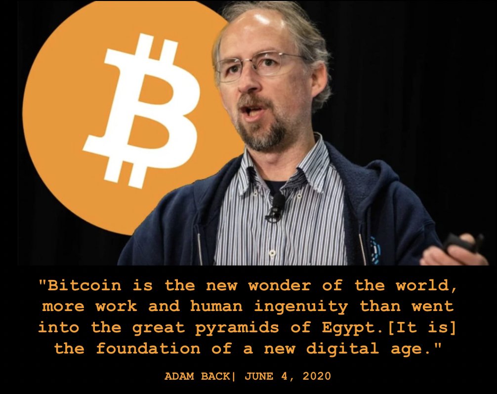✨ Hashcash inventor Adam Back on the genius of #Bitcoin at $10k, 3 years  ago. Iconic quote 🌟