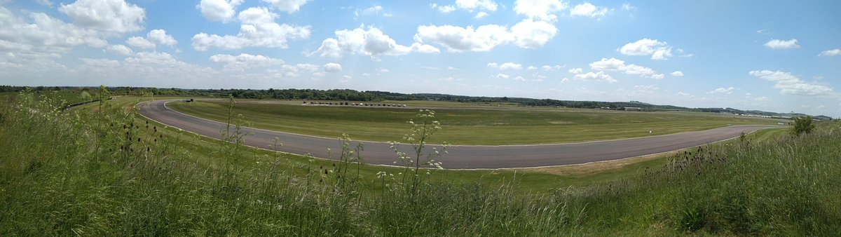 Day1 of #BTCC at <a href="/thruxtonracing/">Thruxton Circuit</a> . Super quick post.....pic taken during lunch and from on top of the bank. We couldn't be much closer to the action from the post.