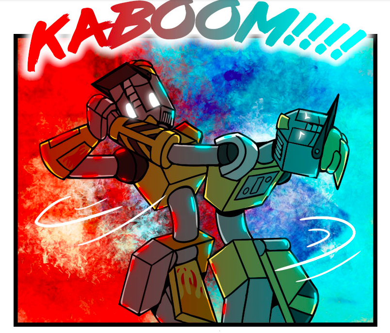 hue_are's tweet photo. It's time to fight. There are 7 Left. https://t.co/U0ass04XQq #WebtoonCanvas #WEBTOON #comic #robots #theend #helpeveryone https://t.co/Icn29EKMWO