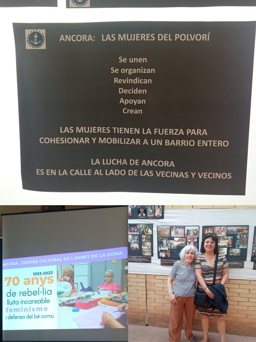 Lluna641's tweet photo. Avui les veïnes de #LaMarinaBcn, ens hem trobat per reconèixer la feina de la #MariaOrtega al davant de #AssociacióÀncora que fa 70 anys va fundar amb un grup de veïnes #DonesFortesdÀncora mai ningú les ha aturat 🥰
#Ellessíquesaben
#Exemples #Feminisme
#FerBarrienClauDeDona https://t.co/nOMzHoBoLz