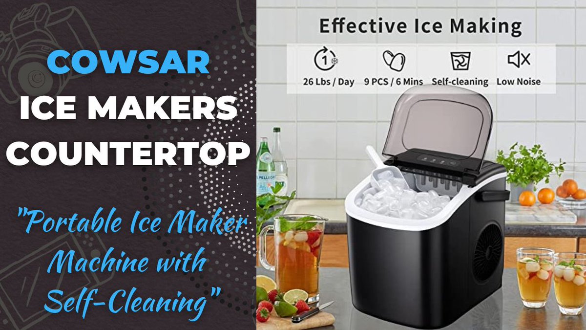 PrimeProductNav's tweet image. Revolutionize Your Ice Experience: COWSAR Portable Ice Maker with Self-C... youtu.be/HIyIkt90wyM via @YouTube 
amzn.to/3WK9Bgt
#COWSARIceMaker
#PortableIceMaker
#SelfCleaningIceMaker
#KitchenIceMaker
#HomeIceMaker
#OfficeIceMaker
#PartyIceMaker
#BulletIceMaker
#Ice