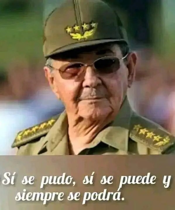 Raúl nos trasmitió la  perenne convicción de que SÍ SE PUEDE, que marca hoy el paso de Cuba, y es estilo de trabajo frente al pesimismo y el desaliento que nada tienen que ver con esta Revolución que confía en el pueblo, y en sus infinitas reservas. Felicidades Raúl. #RaulEsRaul