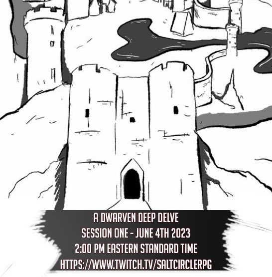 SaltCircleRPG's tweet photo. Slight change. Starting at 3pm EDT but otherwise, we’re so excited to share with you all ‘what befell #MimVoKain ‘ using #ErrantRPG our lovable scamps will Delve into the Abandoned City. https://t.co/qUb4uUCMPf