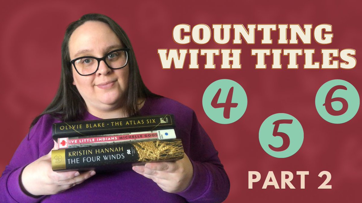 New Vlog!! Reading books with 4,5, and 6 in the title!

youtu.be/-b3T4WOtUok