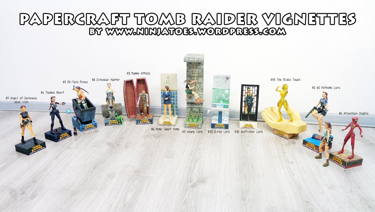 Do you want to make a #papercraft of #LaraCroft without any clothes...? 😋

Download your own free #papercraft #TombRaider Chronicles X-Ray Lara vignette (+lots more!):
ninjatoes.wordpress.com/2023/06/03/tom…

Have fun building!

#ペーパークラフト #pepakura #bouwplaat #bastelbogen #armable
