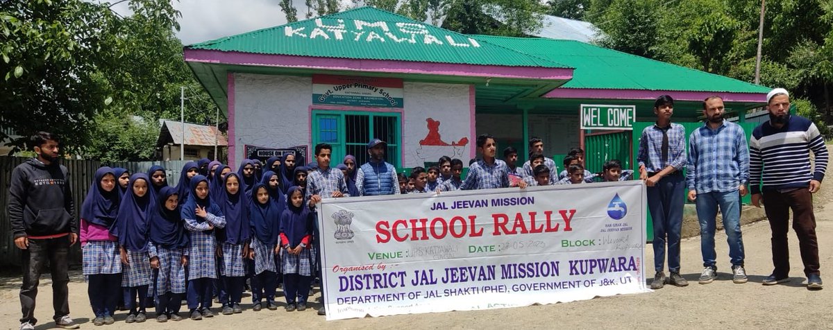 JKDAG's tweet photo. Water conservation rallies organized by JK DAG in Kupwara District on 27th May 2023 had active participation from teachers, workers, sarpanch, ward members, and students. Rallies promoted awareness on water conservation for sustainable development. https://t.co/pQVGEhGDIj
