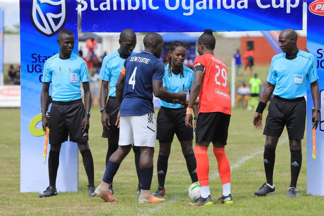 fufatv1's tweet image. Milton Karisa's goal separates both sides at the half-hour mark.

#POLVIP 0-1 | #StanbicUgandaCup
#HomeOfUgandanSport