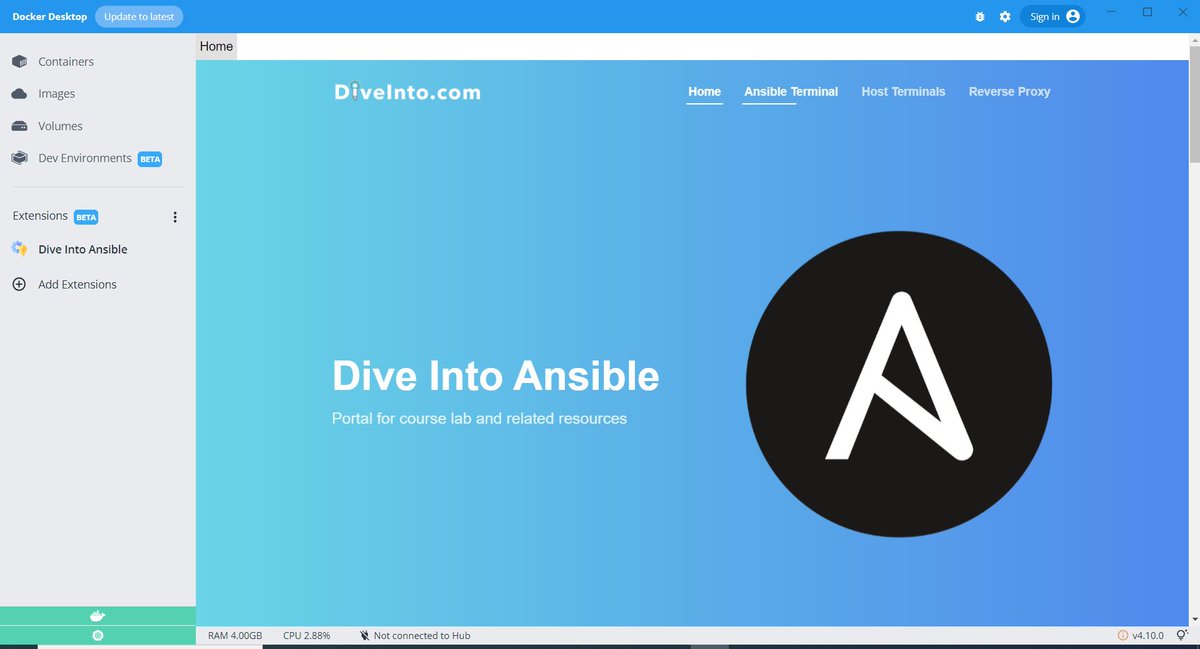 Enable this Docker Extension and get three Ubuntu and three CentOS VM on your Desktop 😊

Follow the Steps:

lnkd.in/gmCx_yBR

#ansible #docker #devops